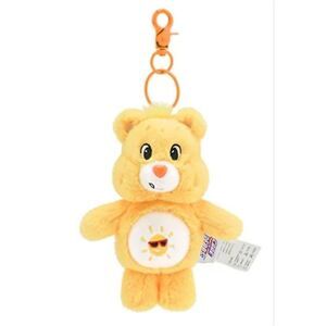 New! Care Bears Funshine Bear Plush Bag Clip Key Ring Bag Charm